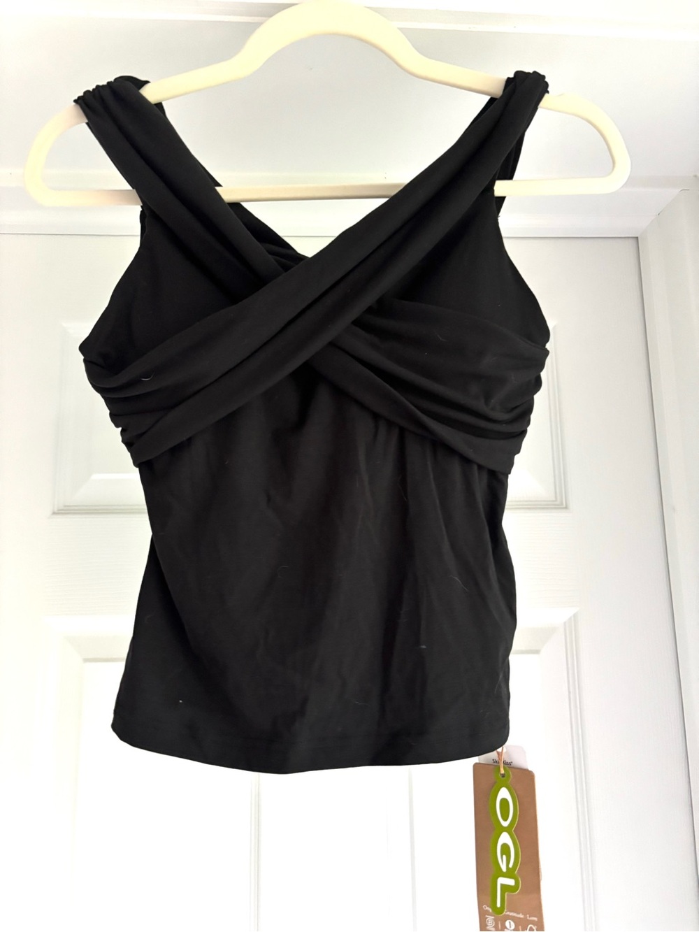 OGL Black Crisscross Front Camisole Tank